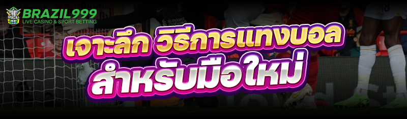 วิธีการแทงบอล